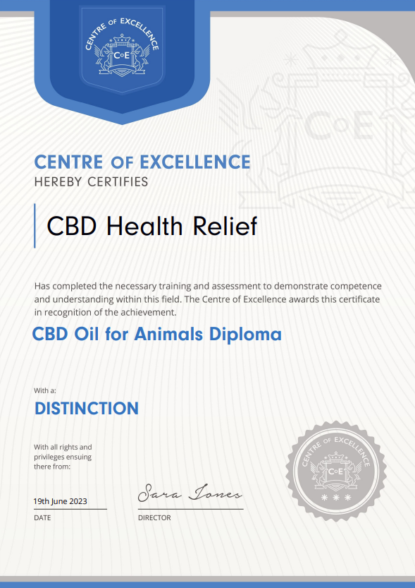 CBD Health Relief for Animals Diploma